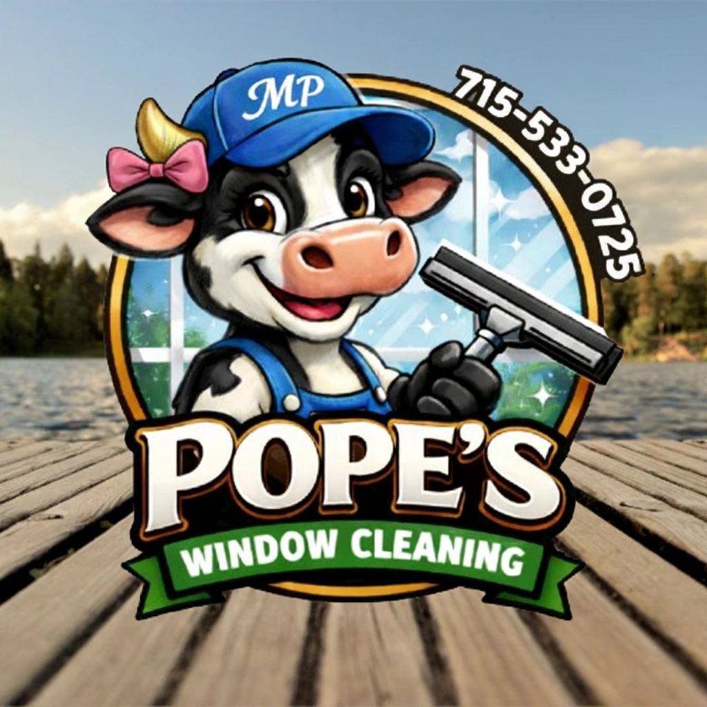 Pope's Window Cleaning mascot